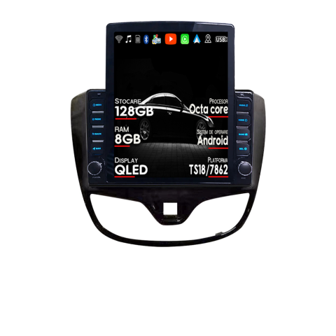 Karl Vinfast Fadil 2017-2020 - Navigatie dedicata Opel Karl Vinfast Fadil 2017-2020 Tesla Style, ANDROID 13, 9.7 inch , 8+128GB, Internet, Aplicatii, Waze, GPS