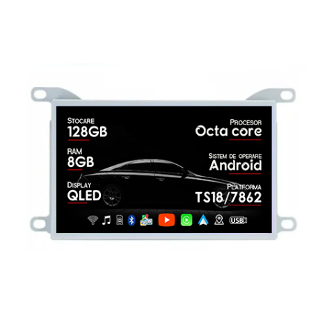DS5 2011-2018 - Navigatie dedicata Citroen DS5 2011-2018, 8GB RAM 128GB ROM, Octacore, Platforma TS18, Android 14, Display QLED 7", Suporta camera 360", DSP, Carplay&AndroidAuto