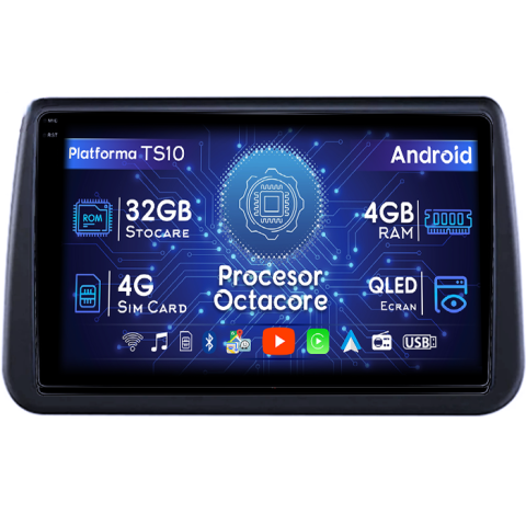 Opel - Navigatie dedicata Opel Meriva 2010-2014, 4GB RAM 32GB ROM, Octacore, Android 14, Display QLED 1K 9", DSP, Carplay&Android Auto, SIM 4G, Bluetooth, Ventilator Activ