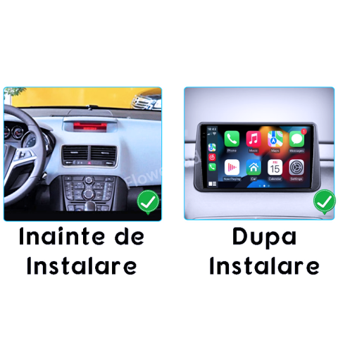 Navigatie dedicata Opel Meriva 2010-2014,4GB RAM 64GB ROM, Procesor Qualcomm Octacore, Android 14, Rezolutie 2K, Display QLED 9", DSP, Carplay&Android Auto, SIM 4G [4]