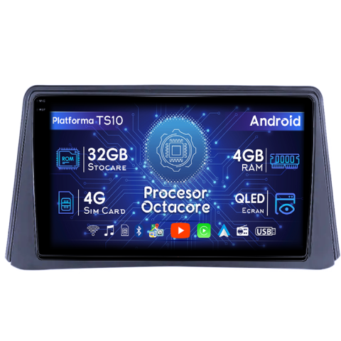 Opel - Navigatie dedicata Opel Mokka Buick Encore 2013-2015, 4GB RAM 32GB ROM, Octacore, Android 14, Display QLED  9", DSP, Carplay&Android Auto, SIM 4G, Bluetooth, Ventilator A