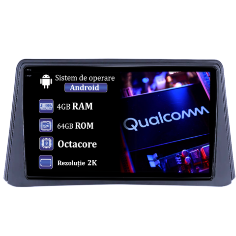 Mokka 2012 - 2016 - Navigatie dedicata Opel Mokka Buick Encore 2013-2015, 4GB RAM 64GB ROM, Procesor Qualcomm Octacore, Android 14, Rezolutie 2K, Display QLED 9", DSP, Carplay&Android Auto, SIM 4G