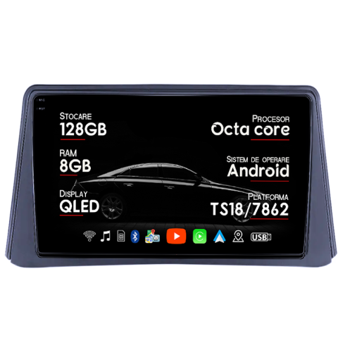 Navigatii Dedicate - Navigatie dedicata Opel Mokka Buick Encore 2013-2015, 8GB RAM 128GB ROM, Octacore, Platforma TS18, Android 14, Display QLED 9", Suporta camera 360", DSP, Carplay&Android Auto, SIM 4G, Ventilator Ac