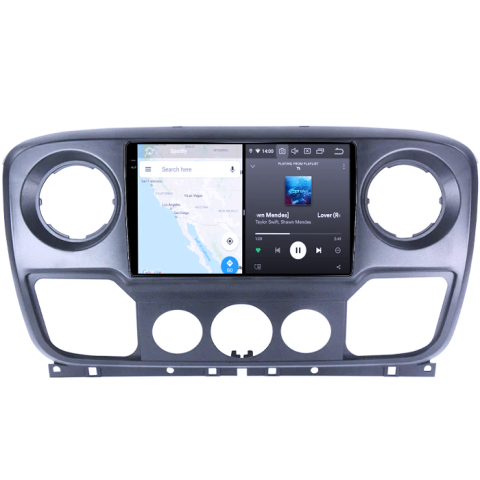 Navigatie dedicata Opel Movano, Renault Master 2020-2021, 8GB RAM 128GB ROM, Octacore, Platforma TS18, Android 14, Display QLED 10", Suporta camera 360", DSP, Carplay&Android Auto, SIM 4G, Ventilat [6]