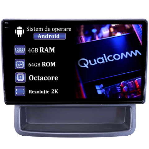 Vivaro (2002-2014) - Navigatie dedicata Opel Vivaro 2010-2014, 4GB RAM 64GB ROM, Procesor Qualcomm Octacore, Android 14, Rezolutie 2K, Display QLED 9", DSP, Carplay&Android Auto, SIM 4G