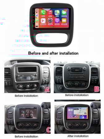 Navigatie dedicata Opel Vivaro B 2014-2018, 4GB RAM 64GB ROM, Octacore, Android 13, Display QLED 9", DSP, Carplay, Android Auto, Internet, Youtube, Waze, WIFI, Bluetooth [6]