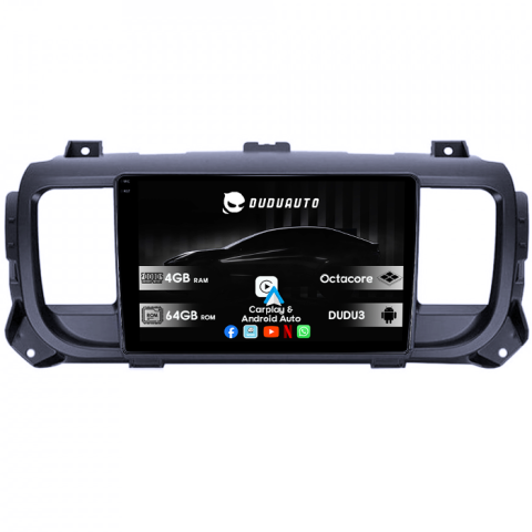 Vivaro C 2019+ - Navigatie dedicata Opel Vivaro C 2019+, DUDU3, 4GB RAM 64GB ROM, Octacore, Platforma 8581, Android, Display QLED 9", DSP, Carplay&AndroidAuto