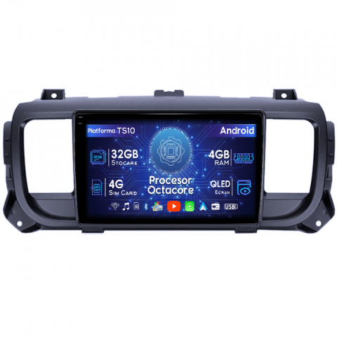 Vivaro C 2019+ - Navigatie dedicata Opel Vivaro C 2019+, 4GB RAM 32GB ROM, Octacore, Android 14, Display QLED 1K 9", DSP, Carplay&Android Auto, SIM 4G, Bluetooth, Ventilator Activ