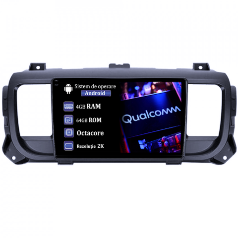 Vivaro C 2019+ - Navigatie dedicata Opel Vivaro C 2019+, 4GB RAM 64GB ROM, Procesor Qualcomm Octacore, Android 14, Rezolutie 2K, Display QLED 9", DSP, Carplay&Android Auto, SIM 4G