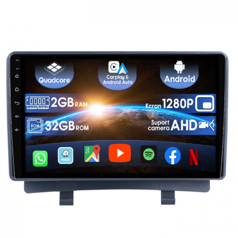 Opel - (Resigilata) Navigatie dedicata Opel Zafira Tourer C 2011-2016, 2GB RAM 32GB ROM, Quad Core, Display 9" IPS Full HD, Carplay&Android Auto, Android 14, Suport camere AHD