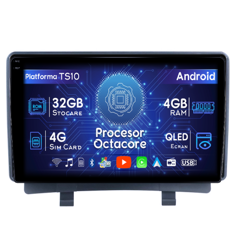 Zafira Tourer C 2011-2019 - Navigatie dedicata Opel Zafira Tourer C 2011-2016, 4GB RAM 32GB ROM, Octacore, Android 14, Display QLED 1K 9", DSP, Carplay&Android Auto, SIM 4G, Bluetooth, Ventilator Activ