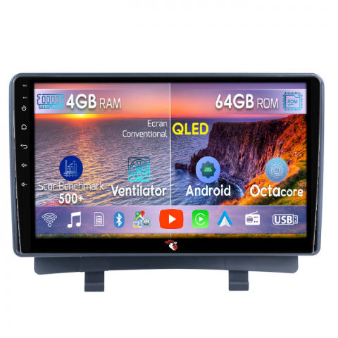 Zafira Tourer C 2011-2019 - Navigatie dedicata Opel Zafira Tourer C 2011-2016, 4GB RAM 64GB ROM, Octacore, Android 14, Display QLED 9", DSP, Carplay&Android Auto, SIM 4G, Ventilator Activ