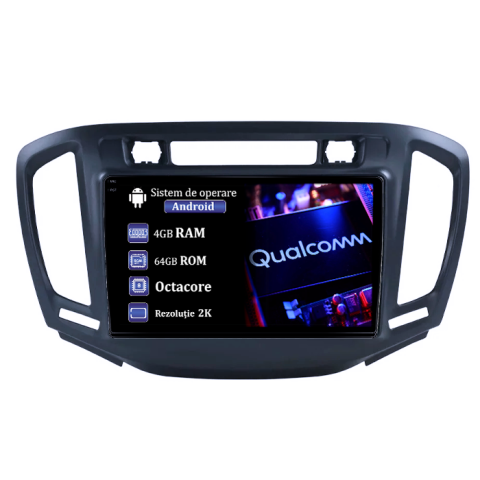 Zafira Tourer C 2011-2019 - Navigatie dedicata Opel Zafira Tourer C 2016-2019, 4GB RAM 64GB ROM, Procesor Qualcomm Octacore, Android 14, Rezolutie 2K, Display QLED 9", DSP, Carplay&Android Auto, SIM 4G