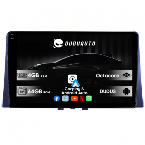 Partner 2018+ - Navigatie dedicata Partner 2018+, DUDU3, 4GB RAM 64GB ROM, Octacore, Platforma 8581, Android, Display QLED 9", DSP, Carplay&AndroidAuto