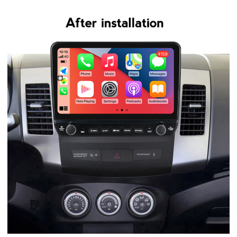 Navigatie dedicata Outlander 2005-2011 cu butoane rotative model 2024, 8GB RAM 128GB ROM, Octacore, Android 14, Display QLED 9”, Suporta camera 360º, DSP, Carplay&Android Auto, SIM 4G, [2]