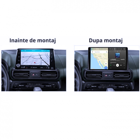 Navigatie dedicata Partner 2018+, 12GB RAM 256GB ROM, Android 13, Rezolutie 2K, Display QLED 9", DSP, Carplay, SIM 4G [2]