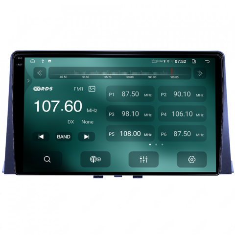 Navigatie dedicata Partner 2018+, 8GB RAM 128GB ROM, Octacore, Platforma TS18, Android 14, Display QLED 9", Suporta camera 360", DSP, Carplay&Android Auto, SIM 4G, Ventilator Activ [2]