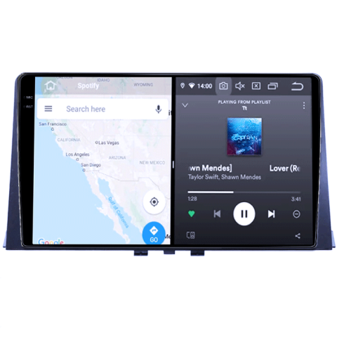 Navigatie dedicata Partner 2018+, 8GB RAM 128GB ROM, Octacore, Platforma TS18, Android 14, Display QLED 9", Suporta camera 360", DSP, Carplay&Android Auto, SIM 4G, Ventilator Activ [6]