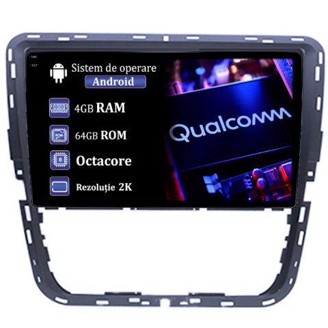 Polo Golf Passat - Navigatie dedicata Passat 2012-2015, 4GB RAM 64GB ROM, Procesor Qualcomm Octacore, Android 14, Rezolutie 2K, Display QLED 9", DSP, Carplay&Android Auto, SIM 4G