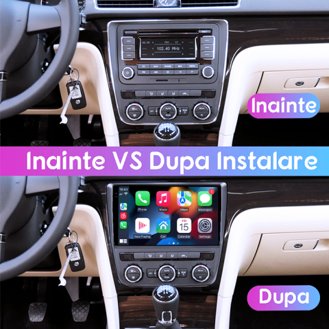 Navigatie dedicata Passat 2012-2015, 4GB RAM 64GB ROM, Procesor Qualcomm Octacore, Android 14, Rezolutie 2K, Display QLED 9", DSP, Carplay&Android Auto, SIM 4G [4]
