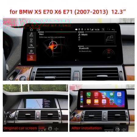 Navigatie dedicata BMW X3 F25 CIC, 8 GB RAM Android 13, Display , QLED 1280x720p, 9", DSP, Carplay, Android Auto, Internet, Youtube, Waze, Wi Fi, USB - Copie [1]