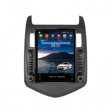 Aveo 2011-2015 - Navigatie dedicata Chevrolet Aveo 2011-2015,Tesla Style, ANDROID 13, Carplay&Android Auto, 10 inch , 4+64GB, Internet, Aplicatii, Waze, Gps