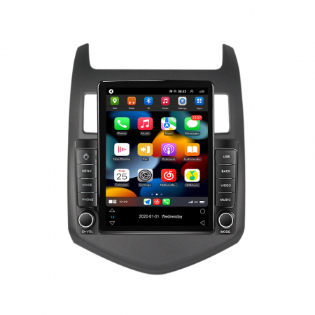 Navigatie dedicata Chevrolet Aveo 2011-2015,Tesla Style, ANDROID 13,Carplay&Android Auto, 10 inch , 8+128GB, Internet, Aplicatii, Waze, Gps [1]