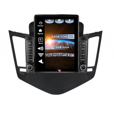 Cruze 2009-2014 - Navigatie dedicata Chevrolet Cruze 2009-2014,Tesla Style, ANDROID 13,Carplay&Android Auto, 10 inch , 4GB RAM 64GB ROM, Internet, Aplicatii, Waze, Gps