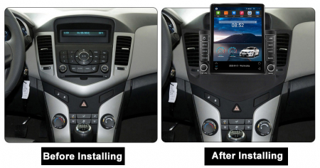 Navigatie dedicata Chevrolet Cruze 2009-2014,Tesla Style, ANDROID 13,Carplay&Android Auto, 10 inch , 8+128GB, Internet, Aplicatii, Waze, Gps [2]