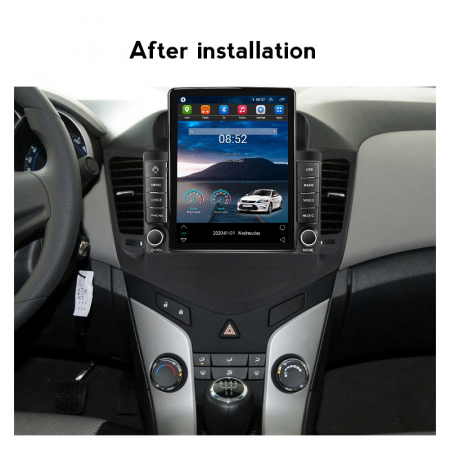 Navigatie dedicata Chevrolet Cruze 2009-2014,Tesla Style, ANDROID 13,Carplay&Android Auto, 10 inch , 8+128GB, Internet, Aplicatii, Waze, Gps [3]