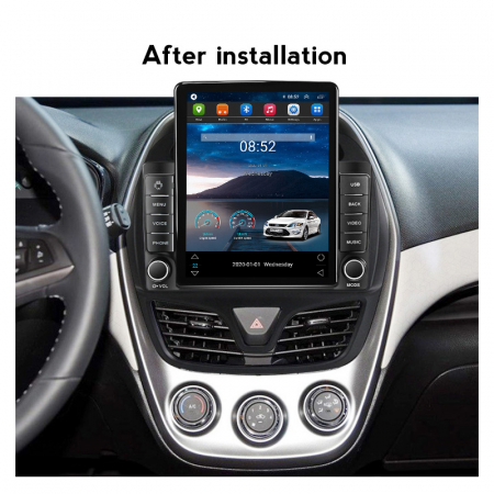 Navigatie dedicata Chevrolet Spark Beat 2015-2018,Tesla Style, ANDROID 13,Carplay&Android Auto, 10 inch , 8+128GB, Internet, Aplicatii, Waze, Gps [3]