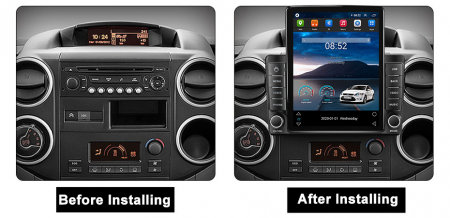 Navigatie dedicata Citroen Berlingo 2008-2019,Tesla Style, ANDROID 13,Carplay&Android Auto, 10 inch , 8+128GB, Internet, Aplicatii, Waze, Gps [2]