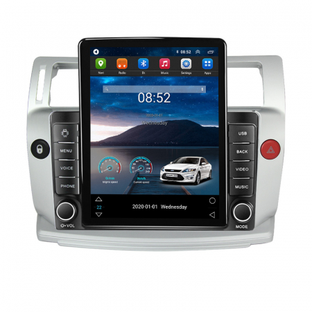 Citroen - Navigatie dedicata Citroen C4 2004-2014,Tesla Style, ANDROID 13,Carplay&Android Auto, 10 inch , 4+64GB, Internet, Aplicatii, Waze, Gps