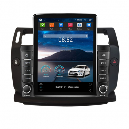 Navigatie dedicata Citroen C4 2004-2014,Tesla Style, ANDROID 13,Carplay&Android Auto, 10 inch , 8+128GB, Internet, Aplicatii, Waze, Gps [1]