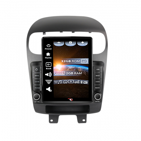 Dodge Caravan 2000-2007 - Navigatie dedicata Dodge Journey 2011-2020,Tesla Style, ANDROID 13,Carplay&Android Auto, 10 inch , 4GB RAM 64GB ROM, Internet, Aplicatii, Waze, Gps