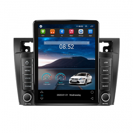 Fiesta Mk5 2002-2008 - Navigatie dedicata Ford Fiesta Mk5 2002-2008,Tesla Style, ANDROID 13,Carplay&Android Auto, 10 inch , 4+64GB, Internet, Aplicatii, Waze, Gps