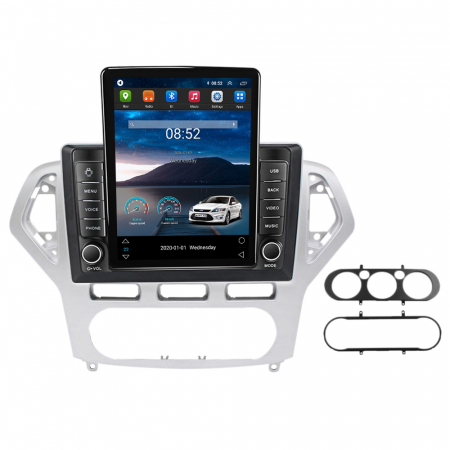 Mondeo 2010-2014 - Navigatie dedicata Ford Mondeo 2006-2010 ,Tesla Style, ANDROID 13,Carplay&Android Auto, 10 inch , 4+64GB, Internet, Aplicatii, Waze, GPS