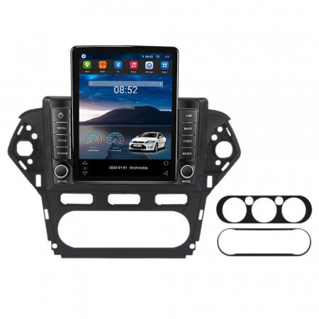 Mondeo 2010-2014 - Navigatie dedicata Ford Mondeo 2010-2014 ,Tesla Style, ANDROID 13,Carplay&Android Auto, 10 inch , 4+64GB, Internet, Aplicatii, Waze, Gps