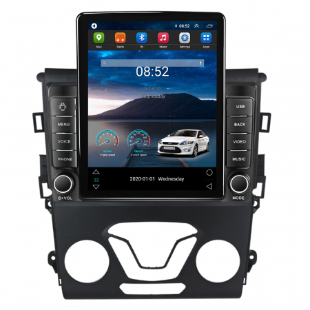 Mondeo 2014-2019 - Navigatie dedicata Ford Mondeo 2014-2019,Tesla Style, ANDROID 13,Carplay&Android Auto, 10 inch , 4+64GB, Internet, Aplicatii, Waze, Gps