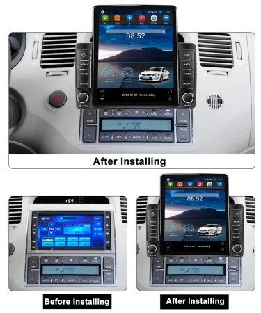 Navigatie dedicata Hyundai AZERA 2006-2010,Tesla Style, ANDROID 13, Carplay&Android Auto, 10 inch , 8+128GB, Internet, Aplicatii, Waze, GPS [2]