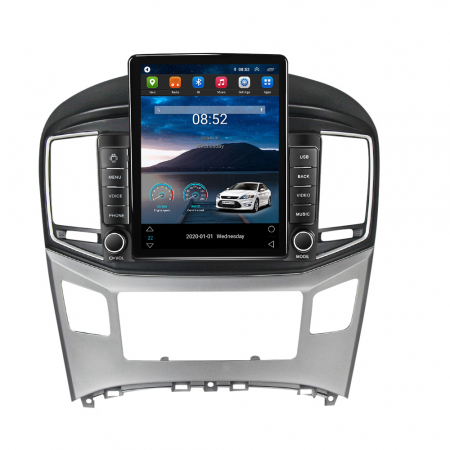 Hyundai - Navigatie dedicata Hyundai H1 2017-2018,Tesla Style, ANDROID 13,Carplay&Android Auto, 10 inch , 4+64GB, Internet, Aplicatii, Waze, GPS