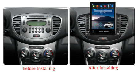Navigatie dedicata Hyundai i10 2007-2013,Tesla Style, ANDROID 13,Carplay&Android Auto, 10 inch , 8+128GB, Internet, Aplicatii, Waze, GPS [2]