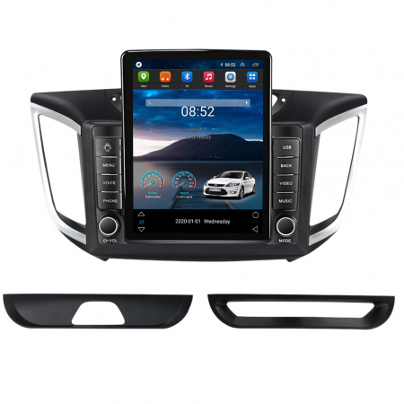 IX25 2015-2019 - Navigatie dedicata Hyundai IX25 2015-2019 Tesla Style, ANDROID 13,Carplay&Android Auto, 10 inch , 4GB RAM 64GB ROM, Internet, Aplicatii, Waze, GPS