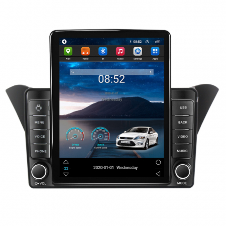 Hyundai - Navigatie dedicata Hyundai Rohens Genesis Coupe,Tesla Style, ANDROID 13,Carplay&Android Auto, 10 inch , 4+64GB, Internet, Aplicatii, Waze, GPS