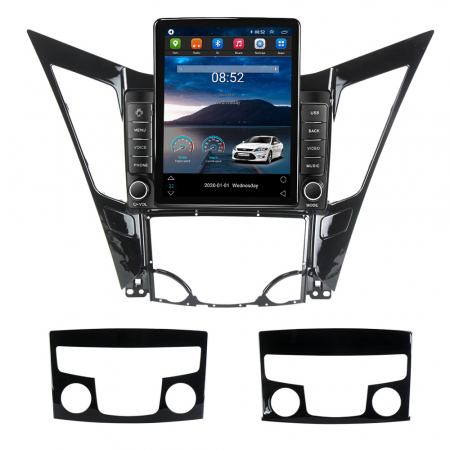 Hyundai - Navigatie dedicata Hyundai Sonata 2009-2014,Tesla Style, ANDROID 13,Carplay&Android Auto, 10 inch , 8+128GB, Internet, Aplicatii, Waze, GPS
