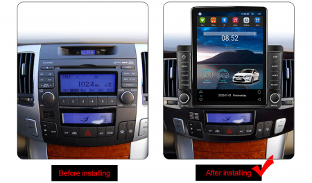 Navigatie dedicata Hyundai Sonata NF 2009,Tesla Style, ANDROID 13,Carplay&Android Auto, 10 inch , 8+128GB, Internet, Aplicatii, Waze, GPS [2]