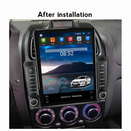 Navigatie dedicata Hyundai VERNA 1999,Tesla Style, ANDROID 13,Carplay&Android Auto, 10 inch , 8+128GB, Internet, Aplicatii, Waze, GPS [3]