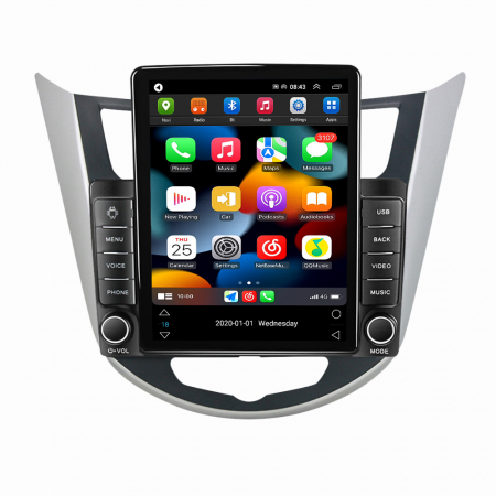 Navigatie dedicata Hyundai Verna 2010-2016,Tesla Style, ANDROID 13,Carplay&Android Auto, 10 inch , 8+128GB, Internet, Aplicatii, Waze, GPS [1]