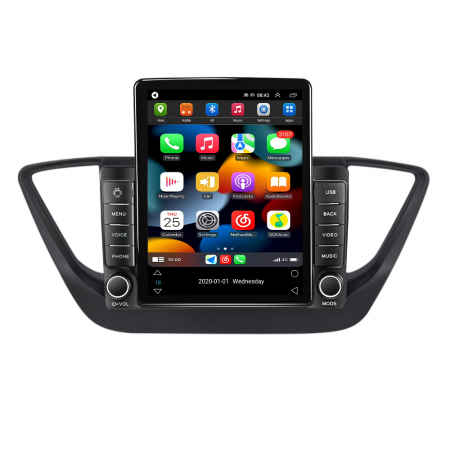 Navigatie dedicata Hyundai Verna 2017-2018,Tesla Style, ANDROID 13,Carplay&Android Auto, 10 inch , 8+128GB, Internet, Aplicatii, Waze, GPS [2]