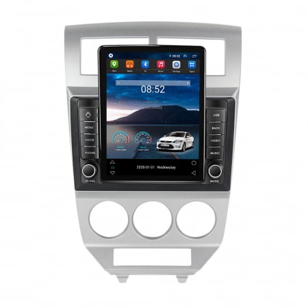 Compass 2007-2009 - Navigatie dedicata Jeep Compass 2007-2009,Tesla Style, ANDROID 13,Carplay&Android Auto, 10 inch , 8+128GB, Internet, Aplicatii, Waze, GPS